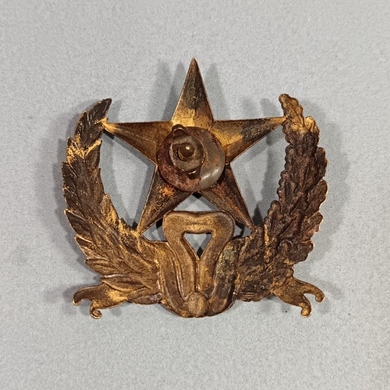 PLAQUE OU INSIGNE DE SHAKO OU GIBERNE D'OFFICIERS MODELE 1872 OFFICIER D'ADMINISTRATION DU SERVICE DE L'INTENDANCE