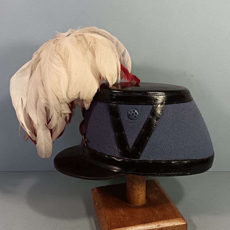 SHAKO DE L'ECOLE MILITAIRE DE ST CYR ESM ECOLE SPECIALE MILITAIRE FABRICATION DES ANNEES 1950-1960 TAILLE 57-58