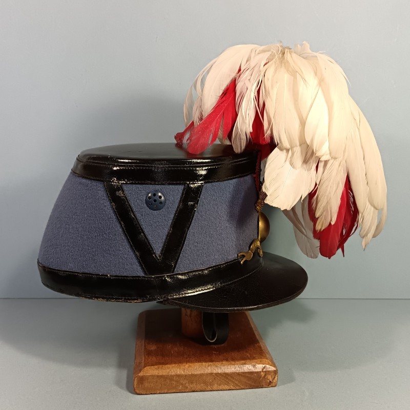 SHAKO DE L'ECOLE MILITAIRE DE ST CYR ESM ECOLE SPECIALE MILITAIRE FABRICATION DES ANNEES 1950-1960 TAILLE 57-58