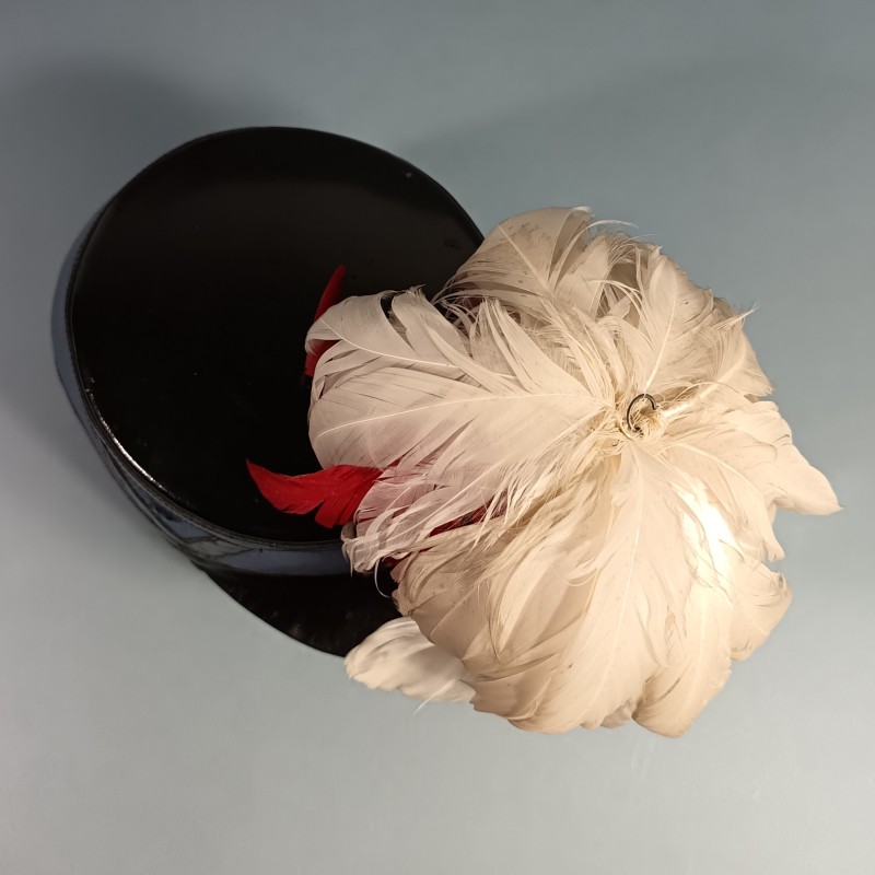 SHAKO DE L'ECOLE MILITAIRE DE ST CYR ESM ECOLE SPECIALE MILITAIRE FABRICATION DES ANNEES 1950-1960 TAILLE 57-58