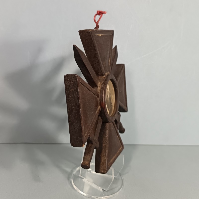 CROIX DE GUERRE EN BOIS ARTISANAT DE TRANCHEE SOUVENIR DE LA GRANDE GUERRE 1914 1918