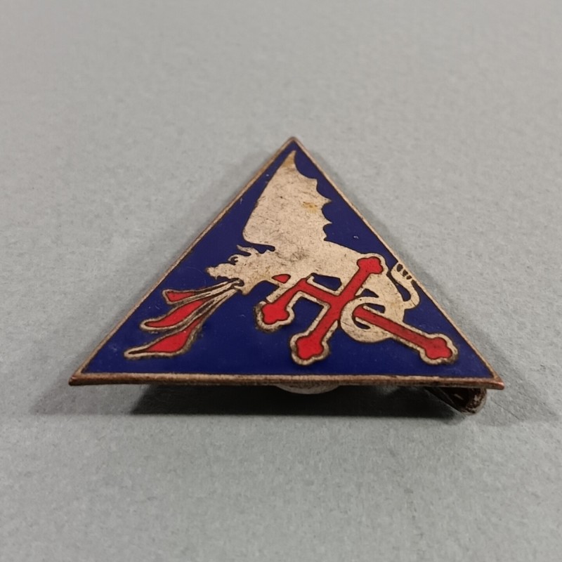 INSIGNE MILITAIRE FTA FORCES TERRESTRES ANTIAERIENNES DE LA PREMIERE DFL FRANCE LIBRE FABRICATION 1943-44 LE CAIRE