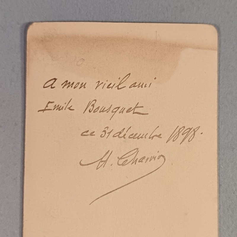 PHOTO CDV D'UN SOUS OFFICIER DU 3 ème RIC REGIMENT D'INFANTERIE COLONIALE FORMAT 10.5 X 6.5 cm DATEE 1898 DRAGON D'ANNAM TONKIN
