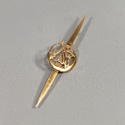 BROCHE EPINGLE DE CRAVATE AVEC L'INSIGNE MILITAIRE EN REDUCTION DU 3 ème RTA REGIMENT DE TIRAILLEURS ALGERIENS