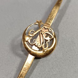 BROCHE EPINGLE DE CRAVATE AVEC L'INSIGNE MILITAIRE EN REDUCTION DU 3 ème RTA REGIMENT DE TIRAILLEURS ALGERIENS