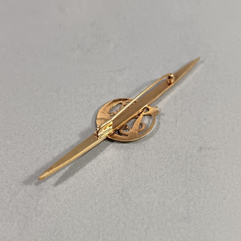 BROCHE EPINGLE DE CRAVATE AVEC L'INSIGNE MILITAIRE EN REDUCTION DU 3 ème RTA REGIMENT DE TIRAILLEURS ALGERIENS