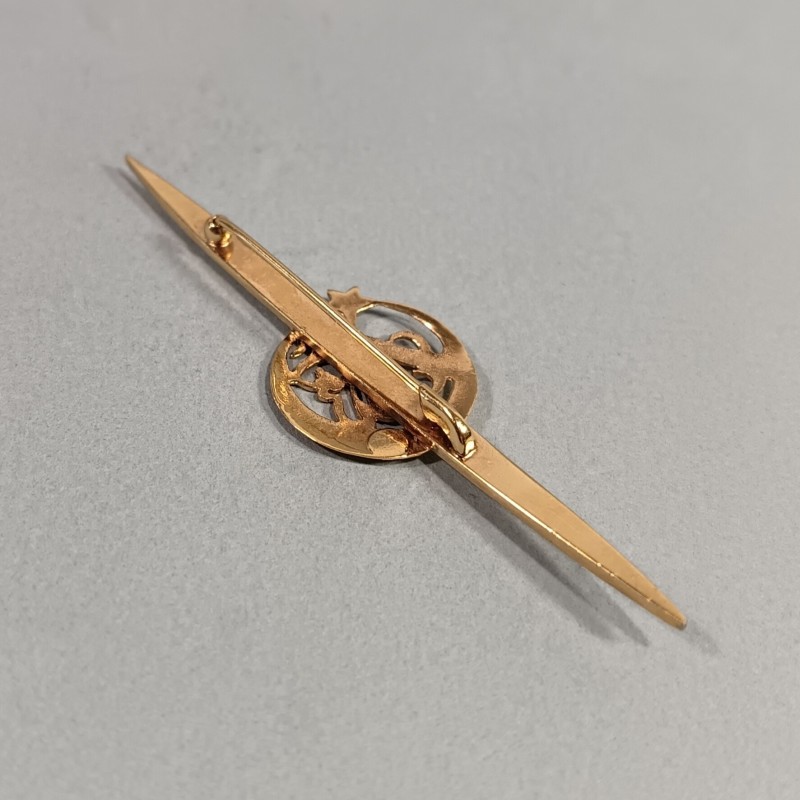 BROCHE EPINGLE DE CRAVATE AVEC L'INSIGNE MILITAIRE EN REDUCTION DU 3 ème RTA REGIMENT DE TIRAILLEURS ALGERIENS