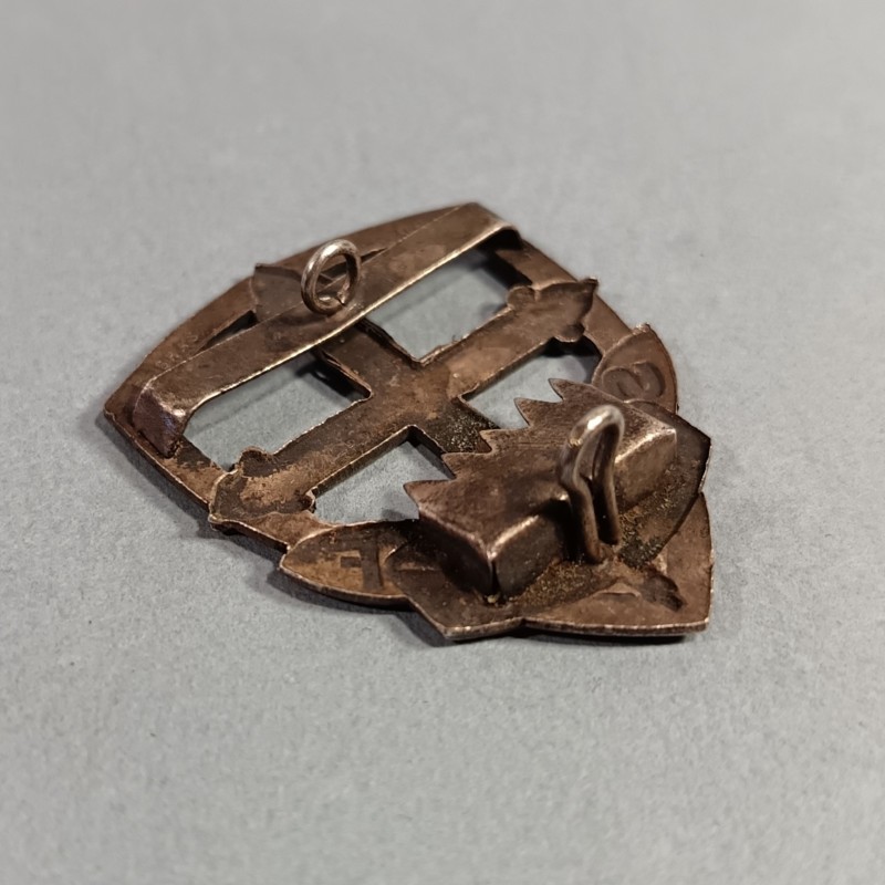 INSIGNE DE CHAPEAU OU BERET DE CHEF SCOUTS DE FRANCE FABRICATION G.GRAS CUSSET ALLIER ANNEES 1930 1940