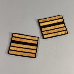 PAIRE DE GRADES DE BAS DE MANCHES DE COLONEL LEGION ARTILLERIE GENIE GENDARMERIE MOBILE MODELE ANCIEN SUR FOND NOIR 1939 1940