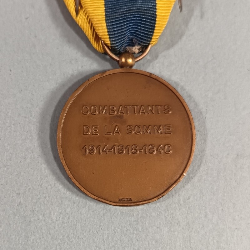 MEDAILLE DES ANCIENS COMBATTANTS DE LA SOMME COMBATS DE 1914-1918-1940