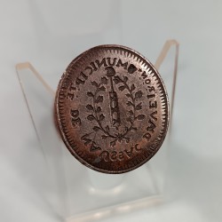 SCEAU EPOQUE REVOLUTION DE LA MUNICIPALITE DE NAUSSAC D'AVEIRON AVEYRON 1789 1792