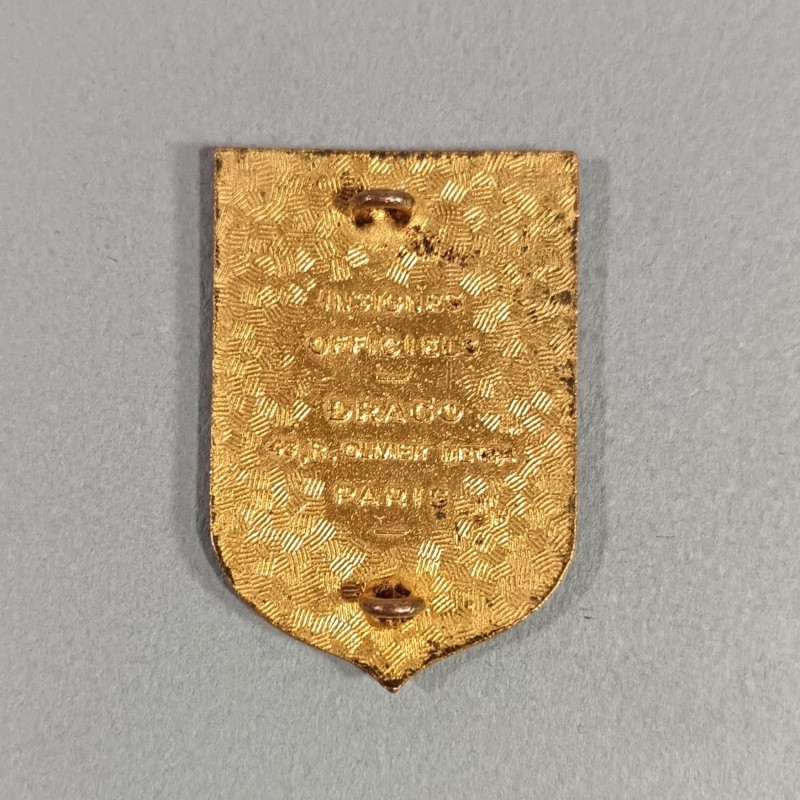 INSIGNE MILITAIRE 162 ème CRS UZES COMPAGNIE REPUBLICAINE DE SECURITE FABRICATION DRAGO RUE OLIVIER METRA