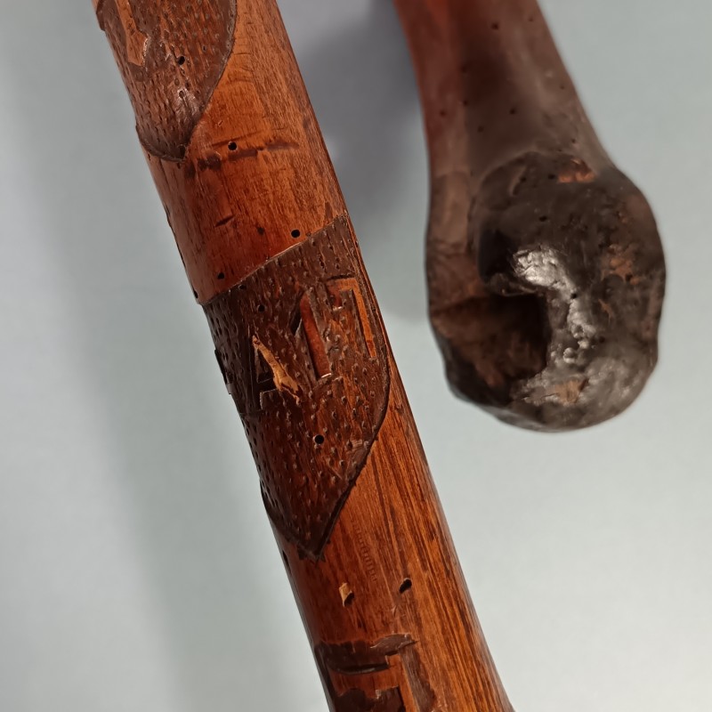 CANE ARTISANAT SOUVENIR DES POILUS DE LA GRANDE GUERRE MARQUEE 14 A 17 FORET DE PARR (PARROY - MEURTHE ET MOSELLE)