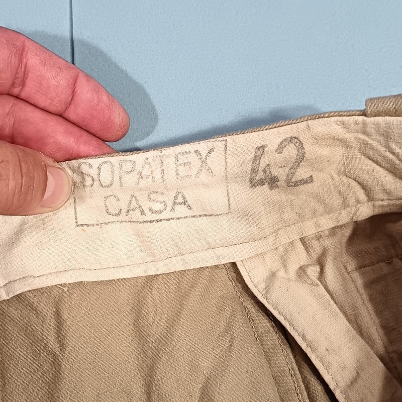 PANTALON CULOTTE FLOTTARD POUR TENUE DE TRADITION DES TROUPES SAHARIENNES SPAHIS ET LEGION SAHARA 1956 1962
