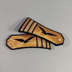 PAIRE D'EPAULETTES D'OFFICIER LIEUTENANT COLONEL DE L'AVIATION ARMEE DE L'AIR POUR LA TENUE DE GALA OU LE SPENCER