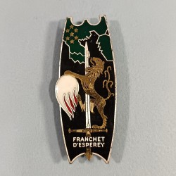 INSIGNE MILITAIRE PROMOTION N° 141 ESM ST CYR FRANCHET D'ESPEREY 1954-1956 FABRICATION DRAGO PARIS