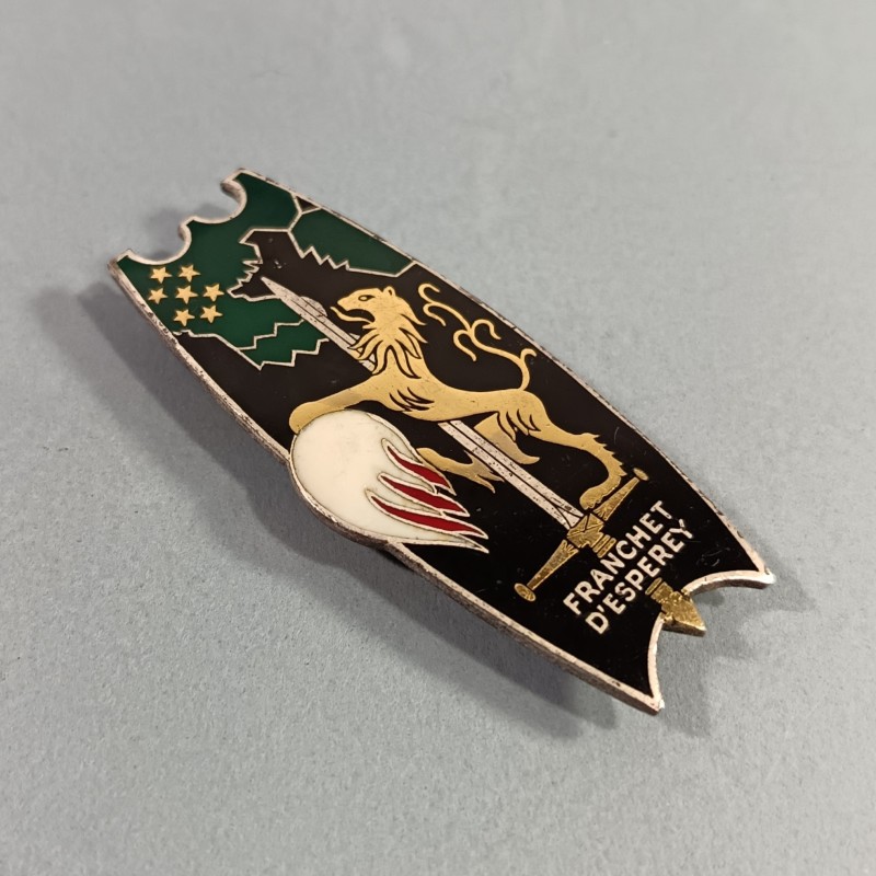 INSIGNE MILITAIRE PROMOTION N° 141 ESM ST CYR FRANCHET D'ESPEREY 1954-1956 FABRICATION DRAGO PARIS