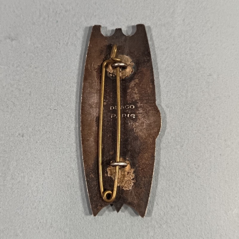 INSIGNE MILITAIRE PROMOTION N° 141 ESM ST CYR FRANCHET D'ESPEREY 1954-1956 FABRICATION DRAGO PARIS
