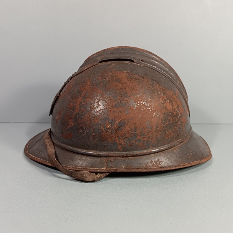 CASQUE ADRIAN MODELE 1915 INSIGNE DU GENIE COMPLET GUERRE 1914-1918 POILUS DE VERDUN INSIGNE CASQUE ET CUIRASSE RF