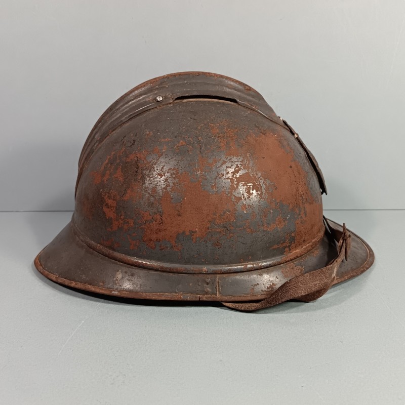 CASQUE ADRIAN MODELE 1915 INSIGNE DU GENIE COMPLET GUERRE 1914-1918 POILUS DE VERDUN INSIGNE CASQUE ET CUIRASSE RF