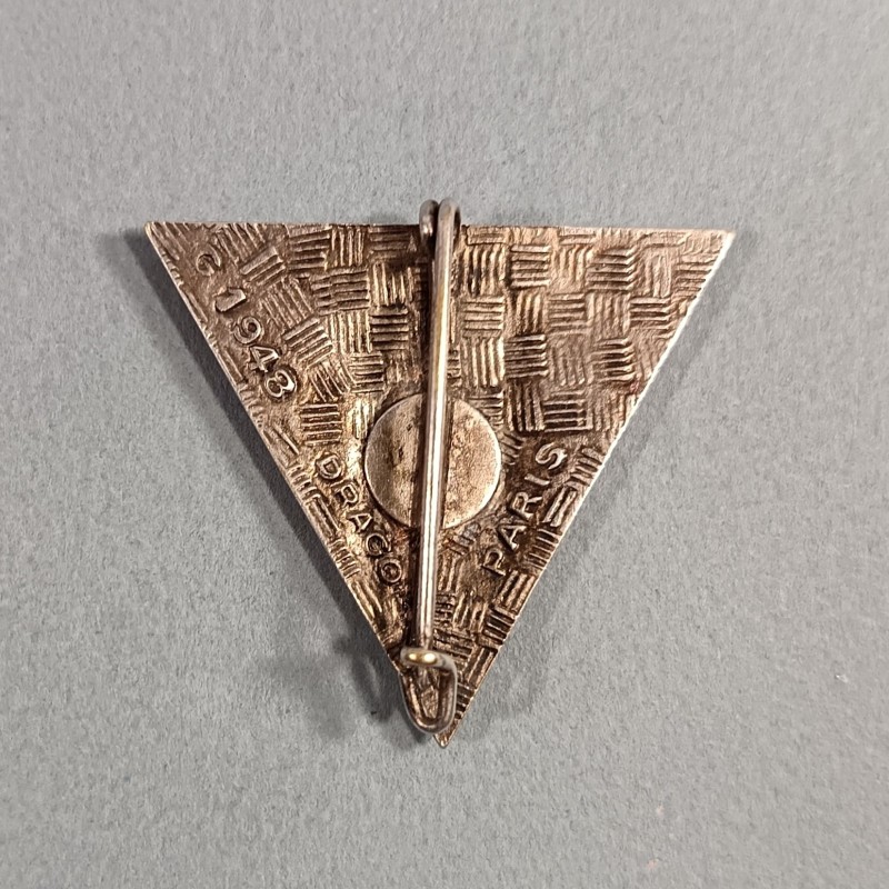 INSIGNE MILITAIRE 2 ème BEP REP PARACHUTISTE LEGION ETRANGERE PARA FABRICATION DRAGO PARIS G1948 VERT CLAIR