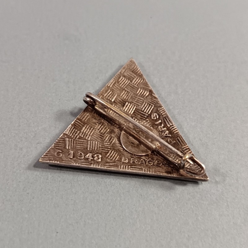 INSIGNE MILITAIRE 2 ème BEP REP PARACHUTISTE LEGION ETRANGERE PARA FABRICATION DRAGO PARIS G1948 VERT CLAIR
