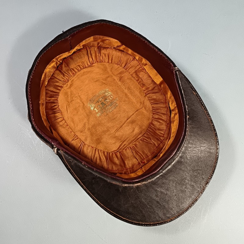 SUPERBE !! KEPI D'OFFICIER SUPERIEUR OU ADMINISTRATEUR DES COLONIES KEPI MODELE 1886 INSIGNE ANCRE ET CROISSANT MODELE 1922