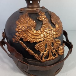 CASQUE A POINTE DU 95 ème REGT D'INFANTERIE PRUSSIENNE THURINGE MODELE 1895 DATE 1912 GUERRE 1914-18 PRUSSE