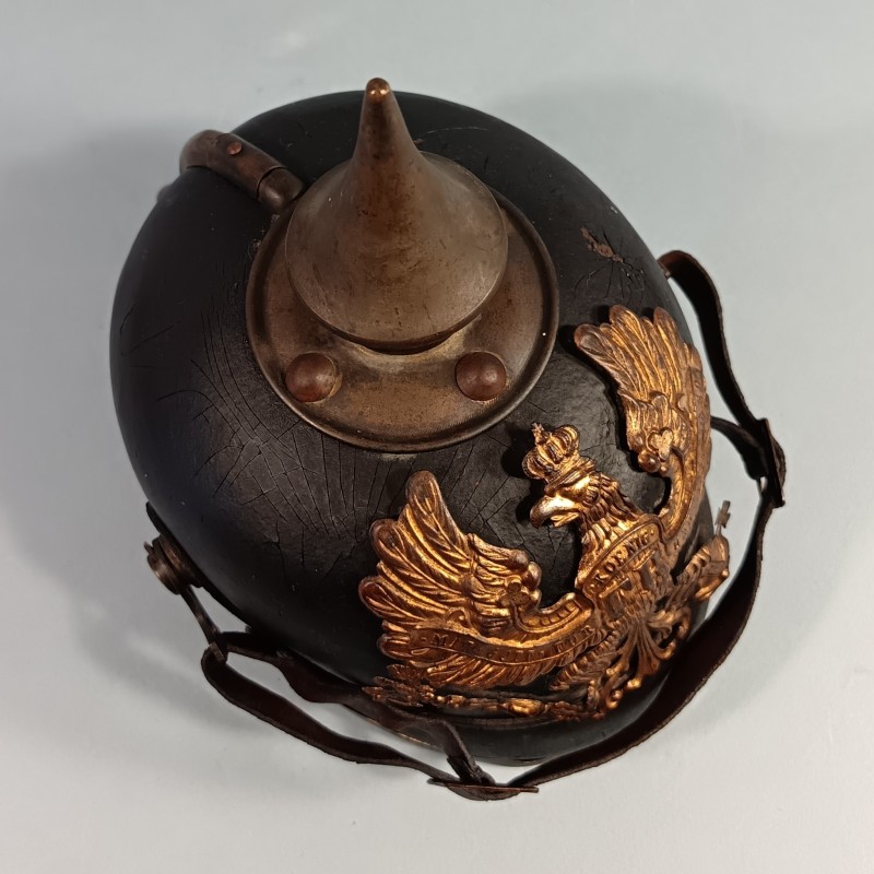 CASQUE A POINTE DU 95 ème REGT D'INFANTERIE PRUSSIENNE THURINGE MODELE 1895 DATE 1912 GUERRE 1914-18 PRUSSE