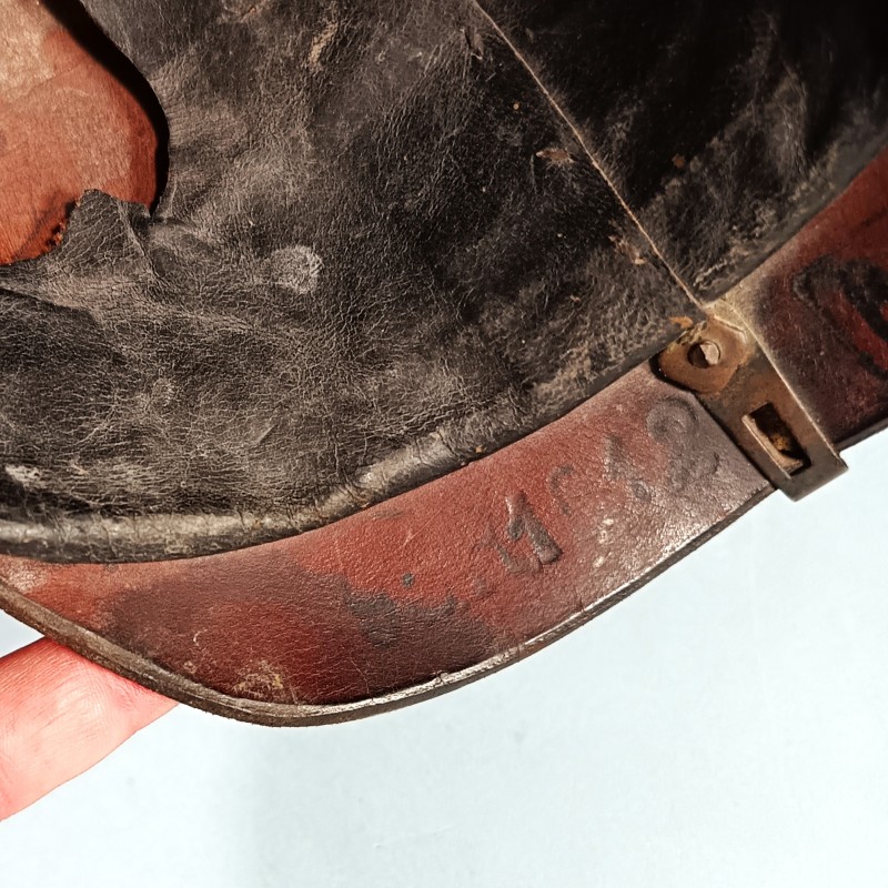 CASQUE A POINTE DU 95 ème REGT D'INFANTERIE PRUSSIENNE THURINGE MODELE 1895 DATE 1912 GUERRE 1914-18 PRUSSE