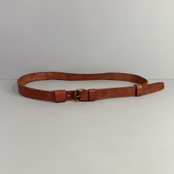 CEINTURON CEINTURE EN CUIR MARRON POUR ETUI D'OFFICIER REVOLVER D'ORDONNANCE ST ETIENNE MODELE 1873 1874 ET 1892
