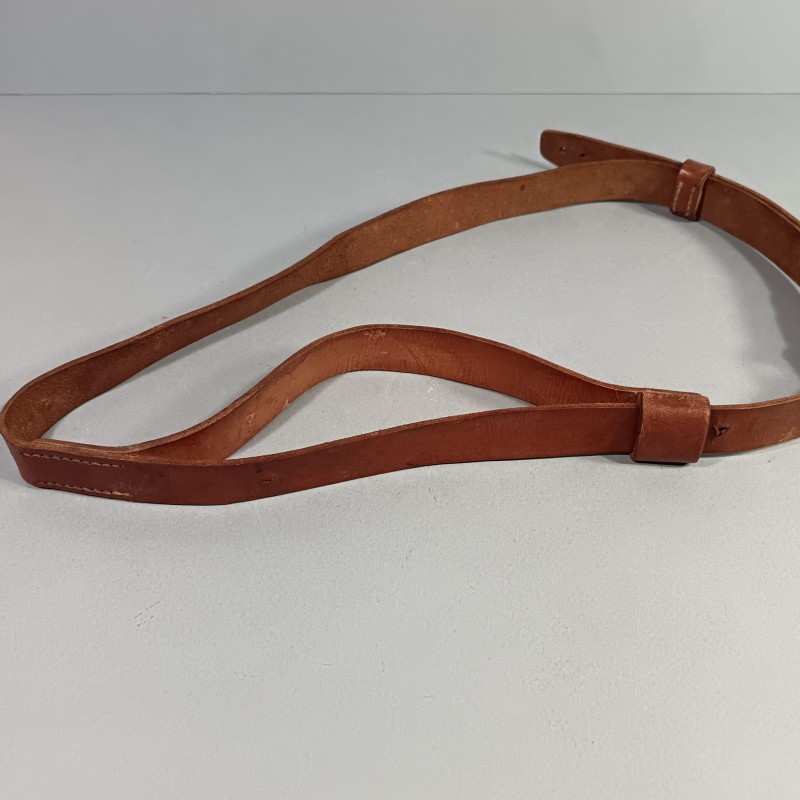 CEINTURON CEINTURE EN CUIR MARRON POUR ETUI D'OFFICIER REVOLVER D'ORDONNANCE ST ETIENNE MODELE 1873 1874 ET 1892