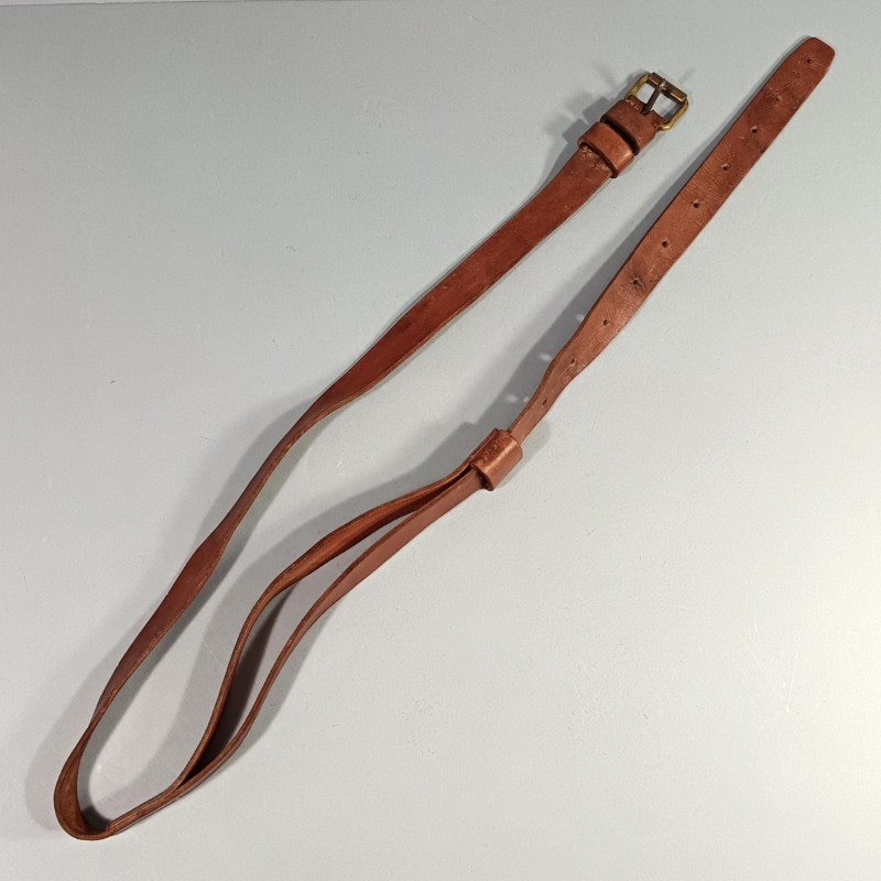 CEINTURON CEINTURE EN CUIR MARRON POUR ETUI D'OFFICIER REVOLVER D'ORDONNANCE ST ETIENNE MODELE 1873 1874 ET 1892