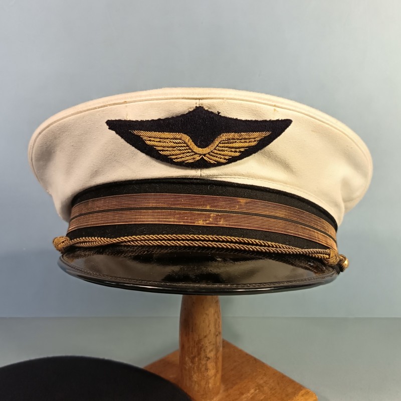 CASQUETTE AVIATION MODELE 1929 LIEUTENANT ARMEE DE L'AIR 1950 1960 TAILLE 57 DESSUS DE DEUX COULEURS AVIATEUR PILOTE