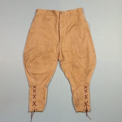 PANTALON CULOTTE SOUS OFFICIERS OU OFFICIER MODELE 1929 EN DRAP TOILE BEIGE OU SABLE PERIODE 1939 1945 TIRAILLEURS LEGION