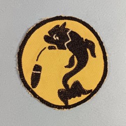 RARE !! INSIGNE EN TISSU 192 ème RALT REGIMENT D'ARTILLERIE LOURDE TRACTEE FABRICATION ARTISANAL 1939 1940