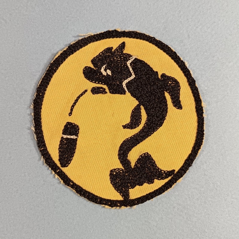 RARE !! INSIGNE EN TISSU 192 ème RALT REGIMENT D'ARTILLERIE LOURDE TRACTEE FABRICATION ARTISANAL 1939 1940