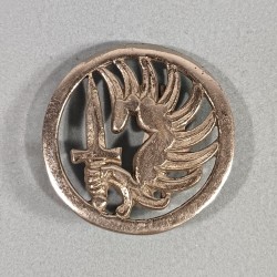 INSIGNE DE BERET PARACHUTISTE FABRICATION LOCALE ANNEES 1950 - 1960 TAP INDOCHINE ALGERIE BEP LEGION ETRANGERE