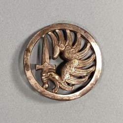 INSIGNE DE BERET PARACHUTISTE FABRICATION DRAGO RUE ROMAINVILLE EN RELIEF 1953 - 1956 TAP INDOCHINE ALGERIE