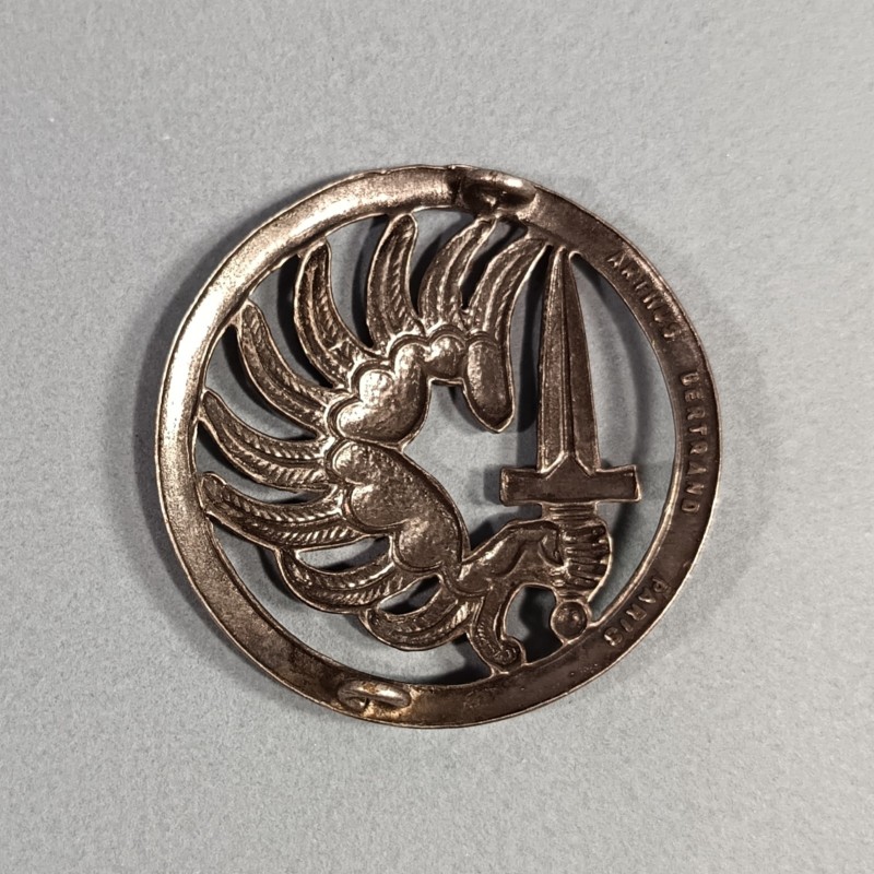 INSIGNE DE BERET PARACHUTISTE FABRICATION ARTHUS BERTRAND ANNEES 1950 - 1960 TAP INDOCHINE ALGERIE