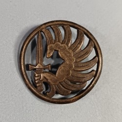 INSIGNE DE BERET PARACHUTISTE FABRICATION J. DECAT PARIS MODELE 1946 ANNEES 1950 TAP INDOCHINE ALGERIE