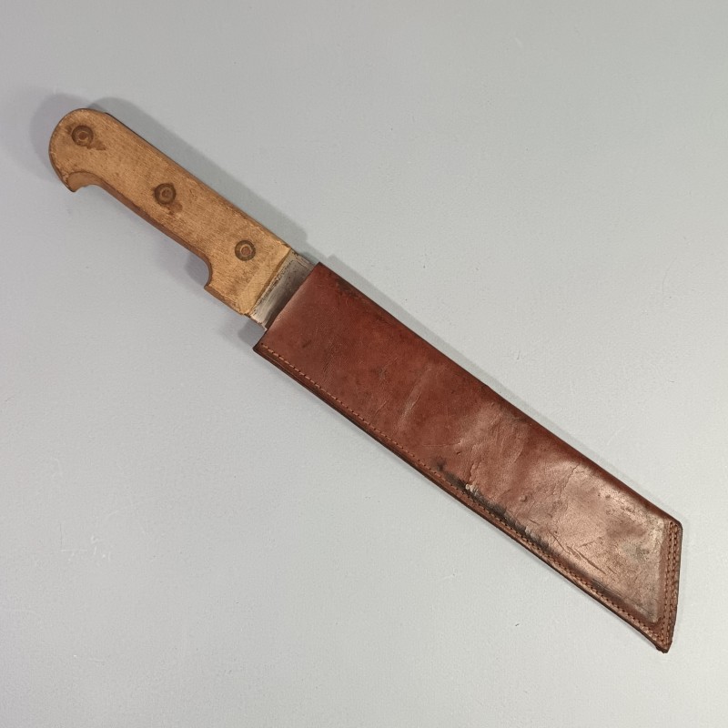 MACHETTE OU COUPE COUPE DE TIRAILLEURS SENEGALAIS AVEC SON ETUI SIMPLIFIER SECONDE GUERRE