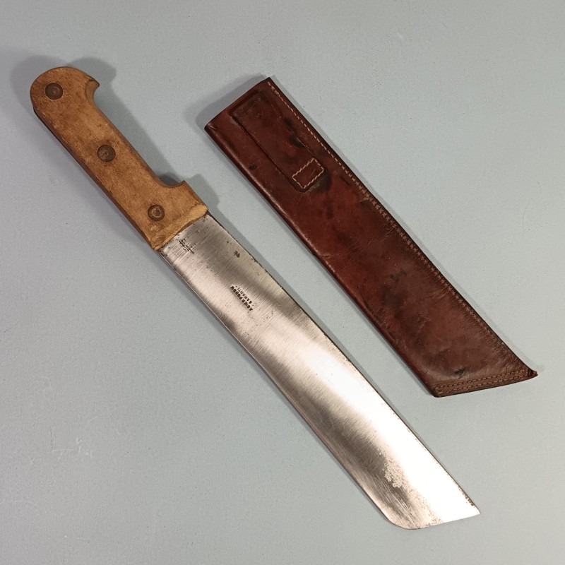 MACHETTE OU COUPE COUPE DE TIRAILLEURS SENEGALAIS AVEC SON ETUI SIMPLIFIER SECONDE GUERRE
