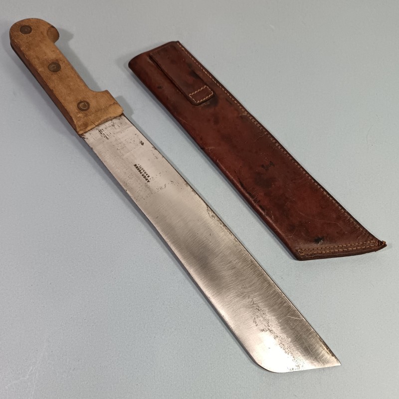 MACHETTE OU COUPE COUPE DE TIRAILLEURS SENEGALAIS AVEC SON ETUI SIMPLIFIER SECONDE GUERRE