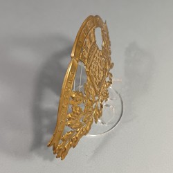 PLAQUE DE CASQUE DES SAPEURS POMPIERS DE LA VILLE DE PARIS FLUCTUAT NEC MERGITUR POUR CASQUE MODELE 1933