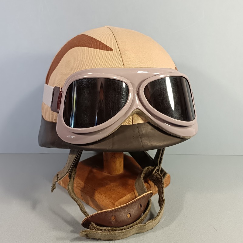 CASQUE F1 CAMOUFLE DAGUET GUERRE DU GOLF 1990 - 1991 COUVRE CASQUE ET LUNETTES BOLLE LEGION ETRANGERE DESERT STROM