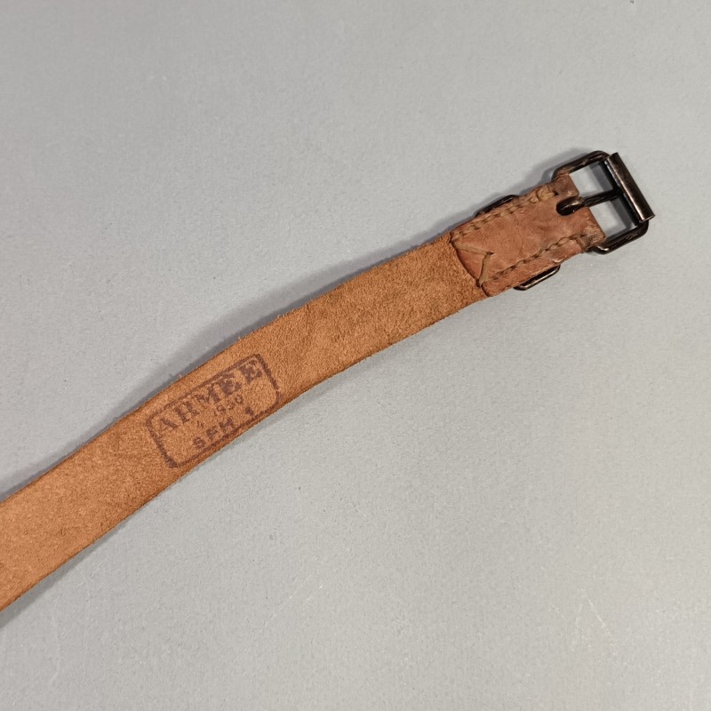SANGLE COURROIE MODELE 1893 POUR HAVRESAC SAC A DOS ET AS DE CARREAU LONGUEUR 170 cm SERIES DE 11 ET 15 TROUS DECALES