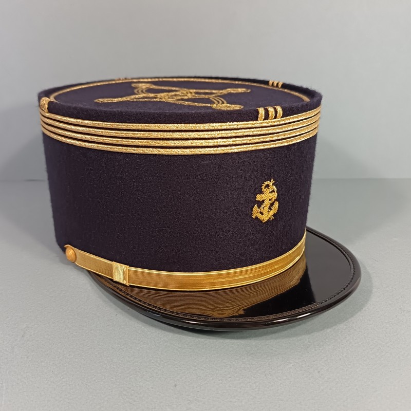 KEPI D'OFFICIER COMMANDANT INFANTERIE ET ARTILLERIE DES TROUPES DE MARINES FABRICATION ACTUELLE TAILLE 60