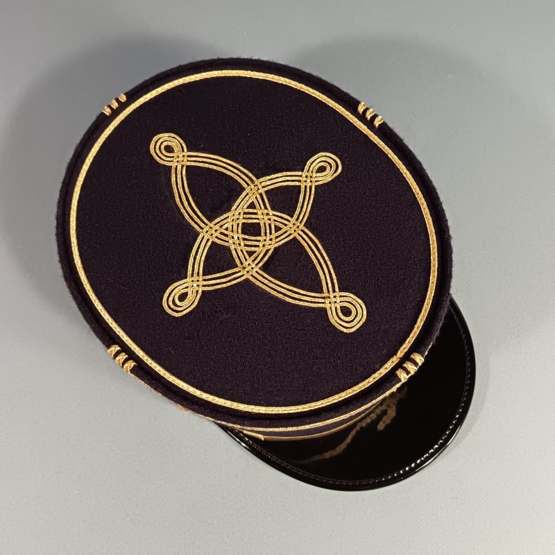 KEPI D'OFFICIER COMMANDANT INFANTERIE ET ARTILLERIE DES TROUPES DE MARINES FABRICATION ACTUELLE TAILLE 60