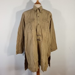 CHEMISE FRANCAISE TROUPE MODELE 1935 REGIMENTEE DU 168 ème RIF REGIMENT D'INFANTERIE DE FORTERESSE CAMPAGNE 1939 1940